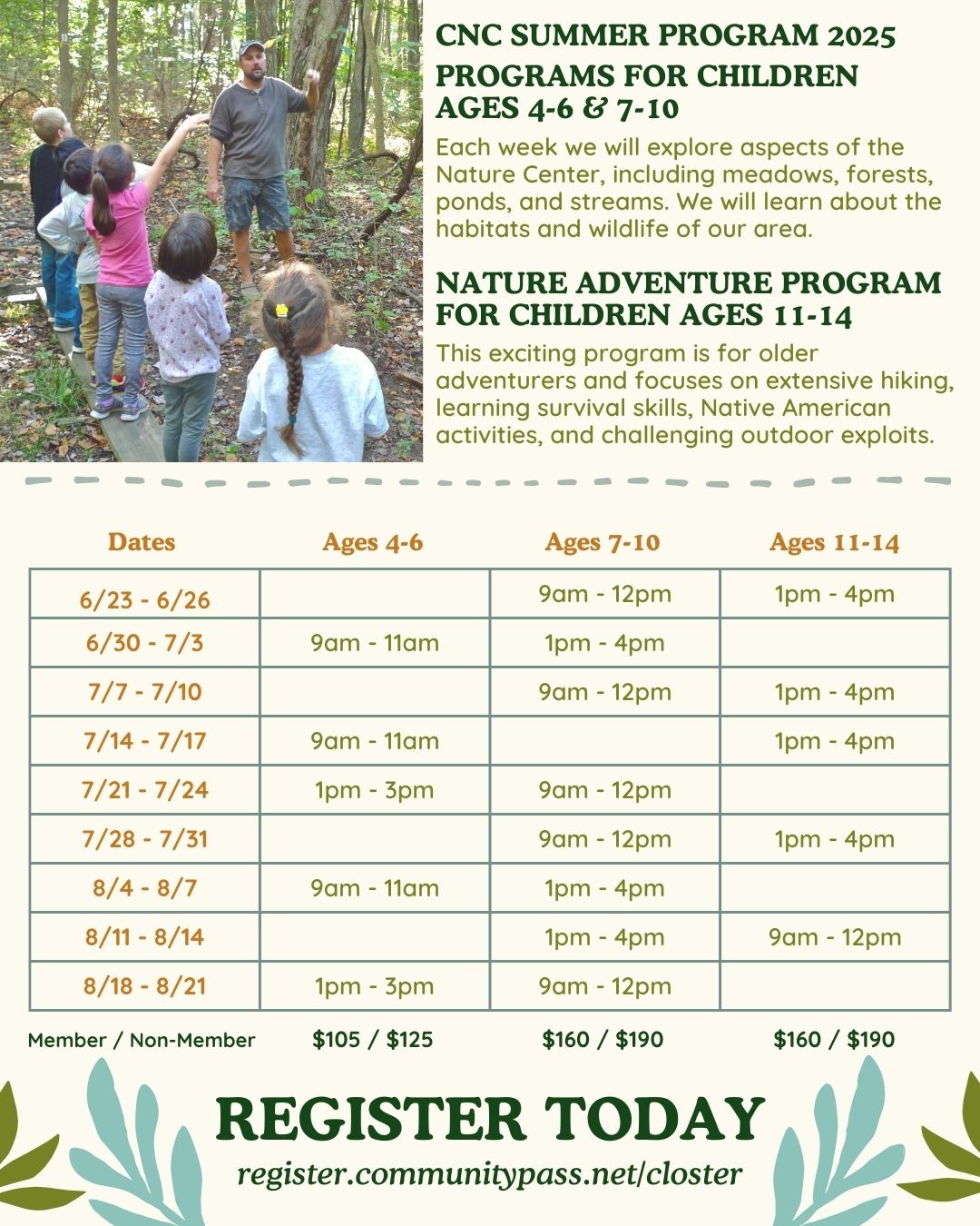 Detailed Summer Program Graphic